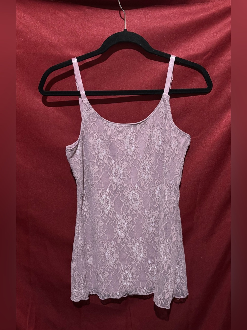 Maurices Pale Pink Lace Slip Chemise